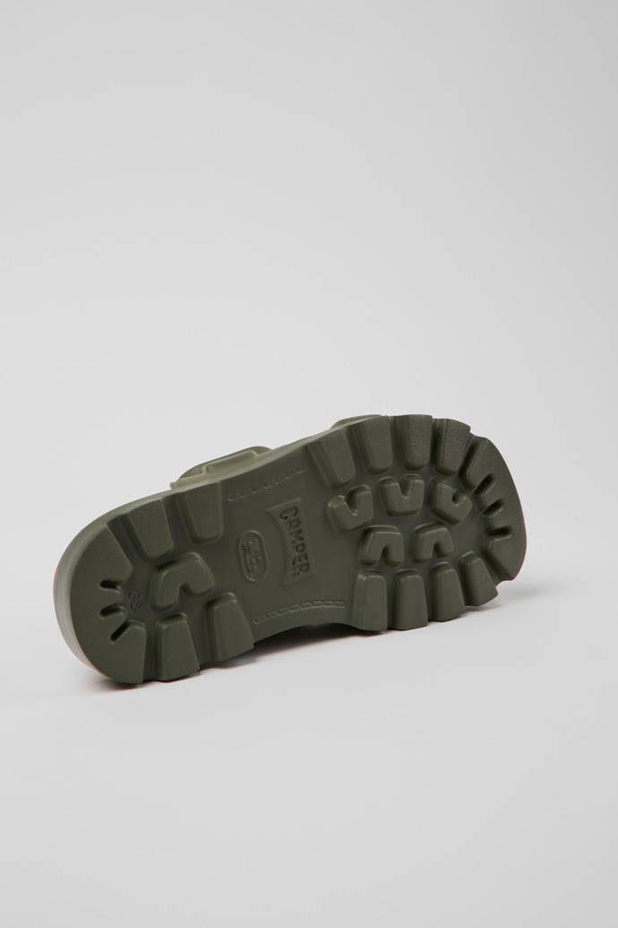 The soles of Brutus Sandal Green EVA Sandals for Women.