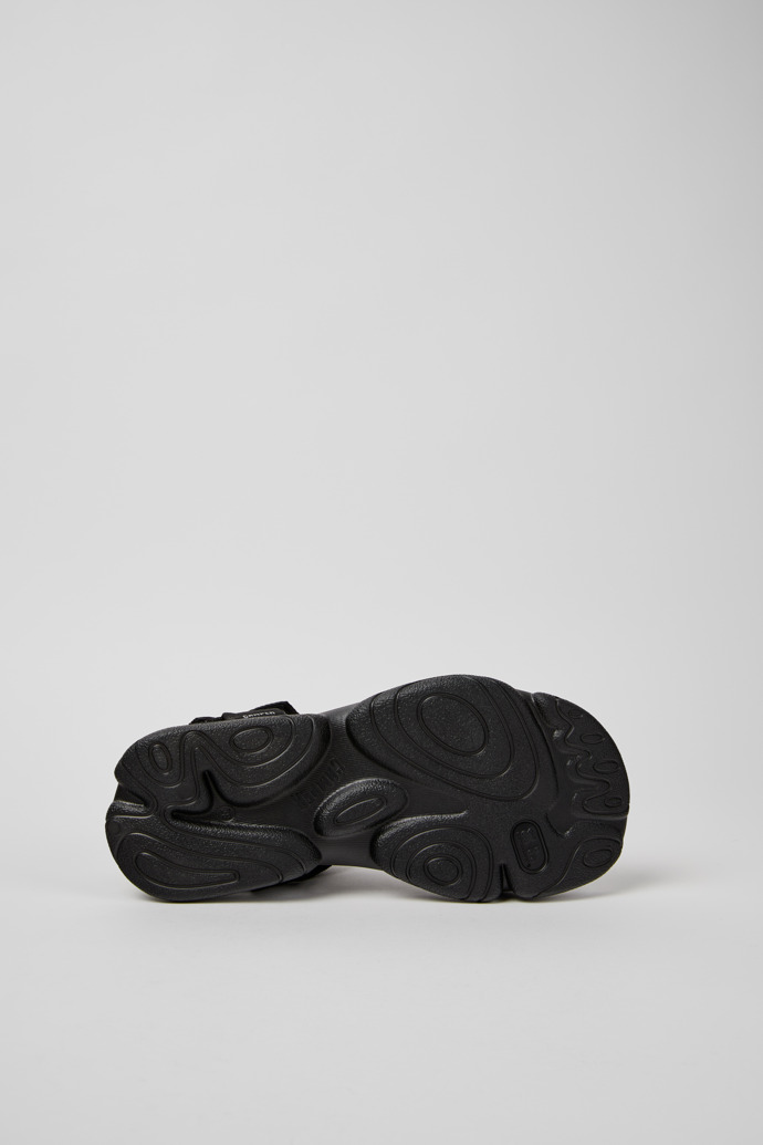 The soles of Karst Sandal Black Recycled PET Women's Sandal.