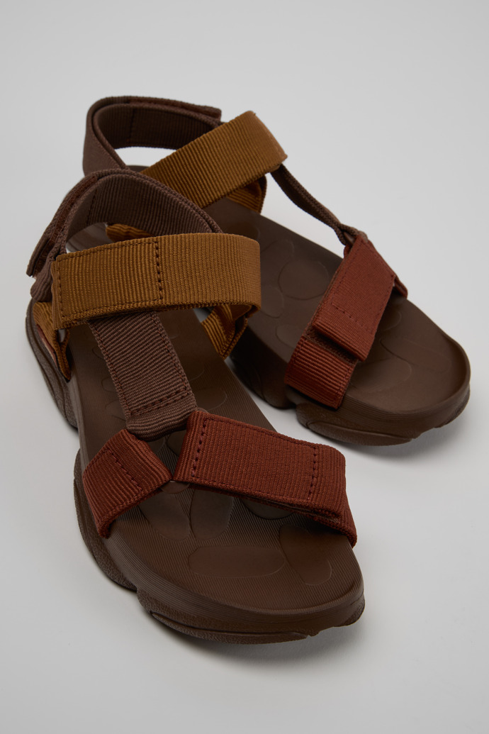 Close-up view of Karst Sandal Multicolor Recycled PET Sandals for Women.