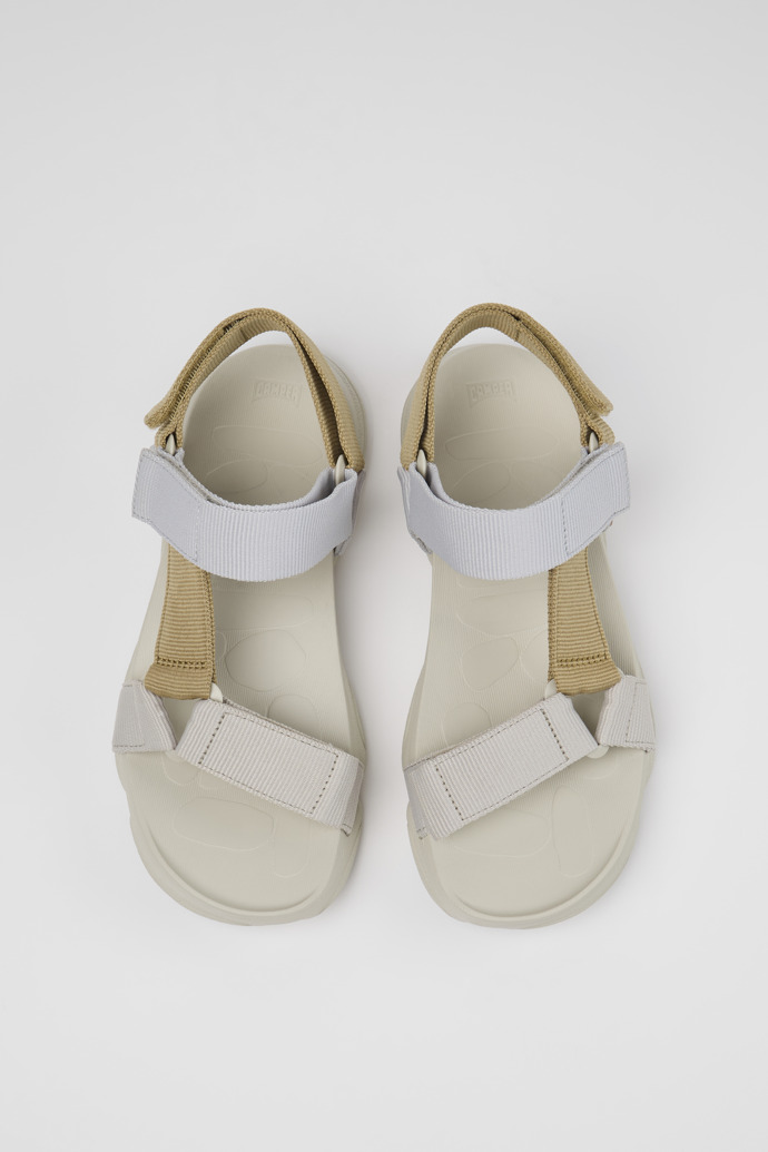 Overhead view of Karst Sandal Multicolor Textile Sandals for Women.