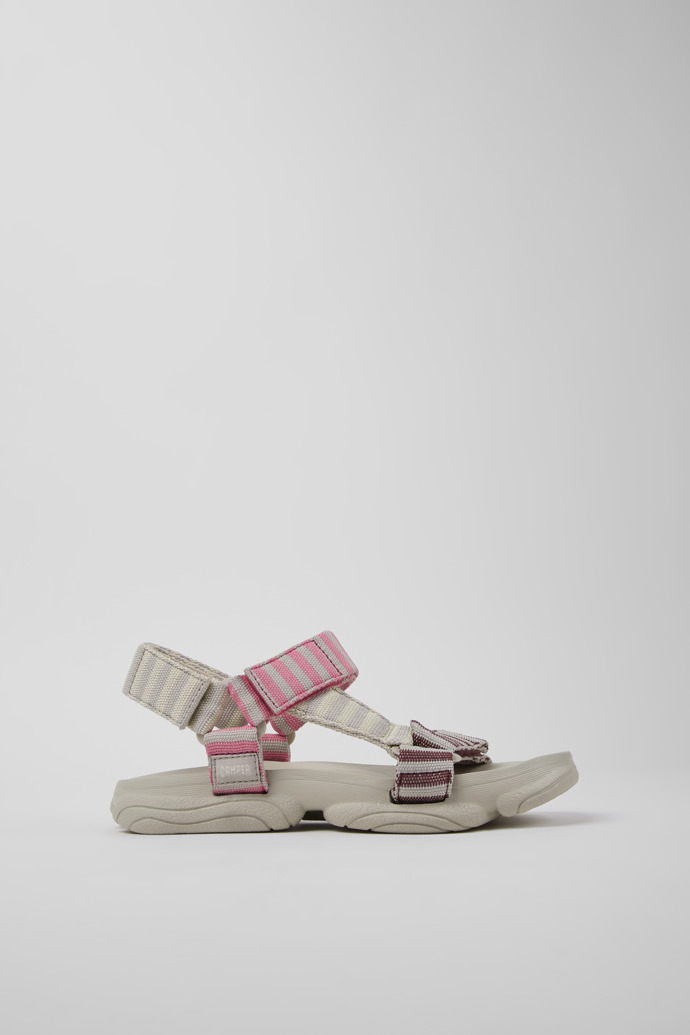 Side view of Karst Sandal Multicolor Textile Sandals for Women.