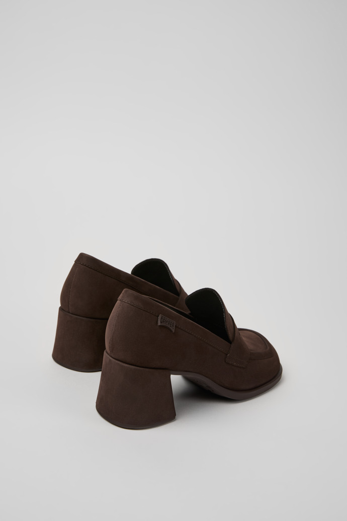 Back view of Kora Brown Nubuck Moccasins for Women.