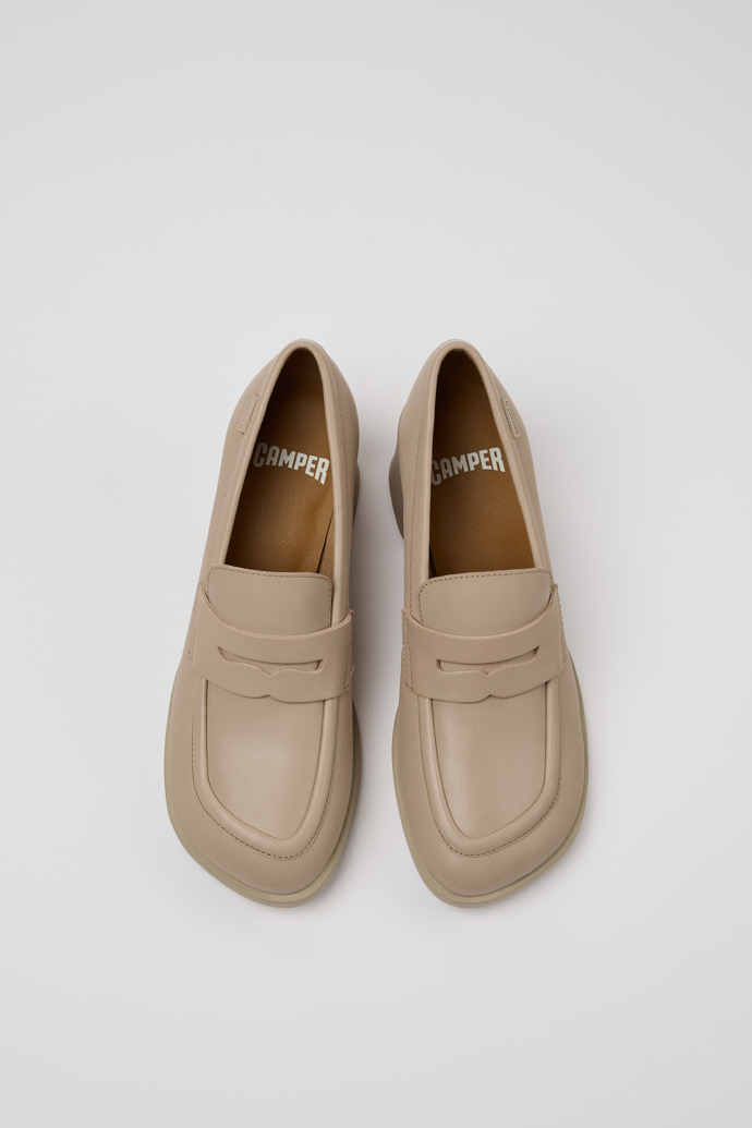 Kora Mocassini in pelle beige da Donna.