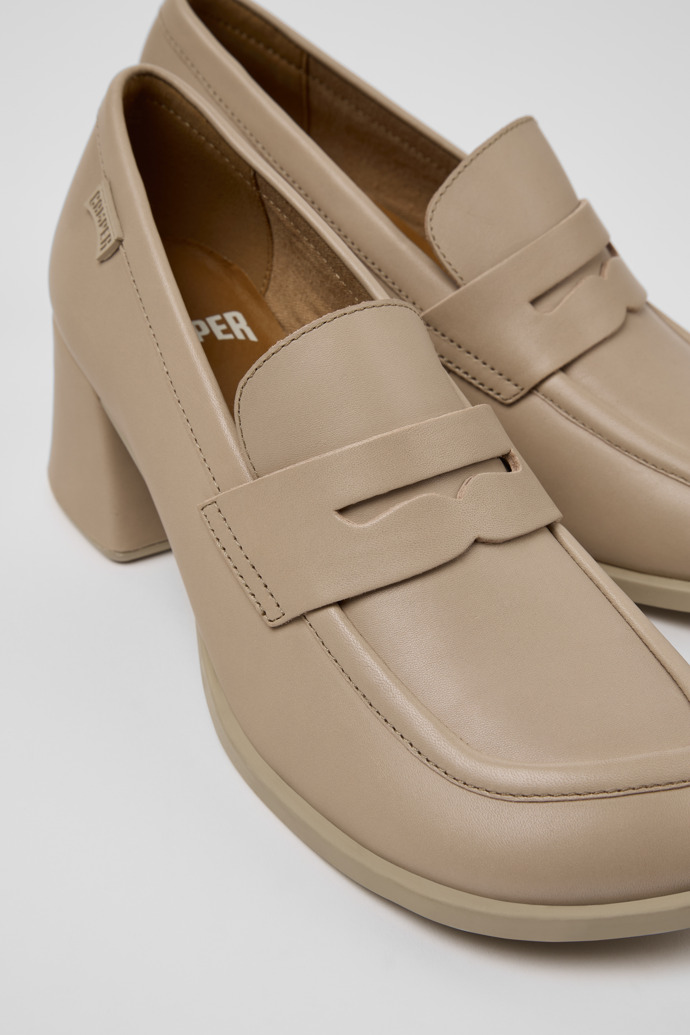 Kora Mocassini in pelle beige da Donna.