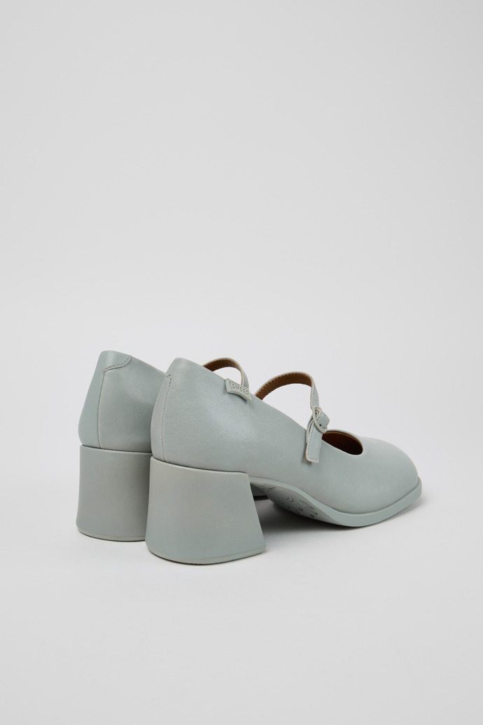 Kora Mocasines de piel gris para mujer.