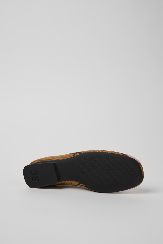 The soles of Twins Multicolor Recycled PET Ballerinas for Women.