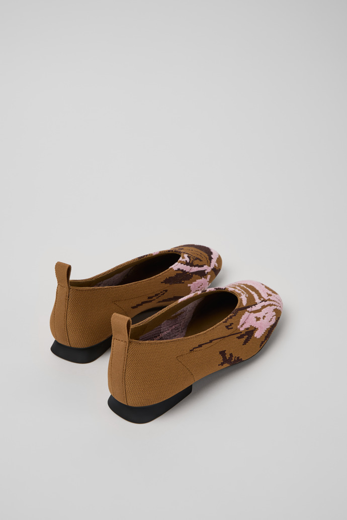 Back view of Twins Multicolor Recycled PET Ballerinas for Women.