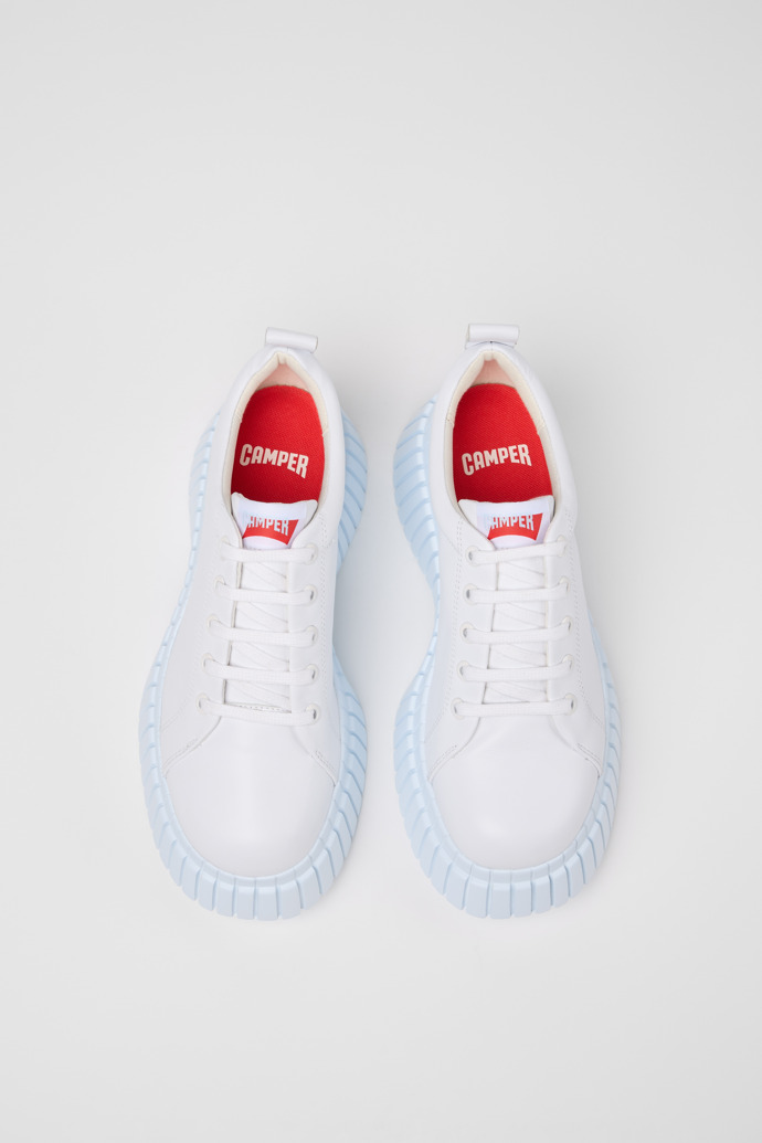 Pix BCN Chaussures en cuir blanc pour femme.