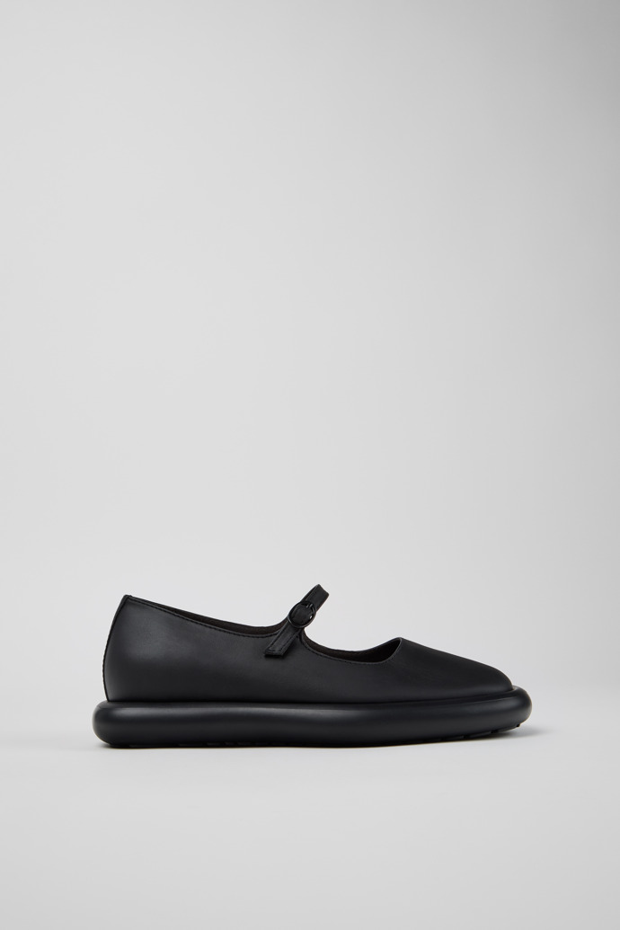 Onda Ballerines en cuir noir pour femme.
