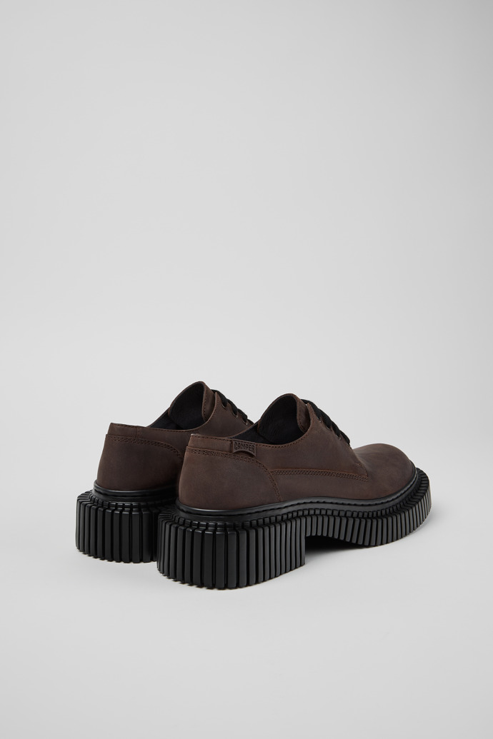 Pix Berlin Zapatos de nobuk marrón para mujer.