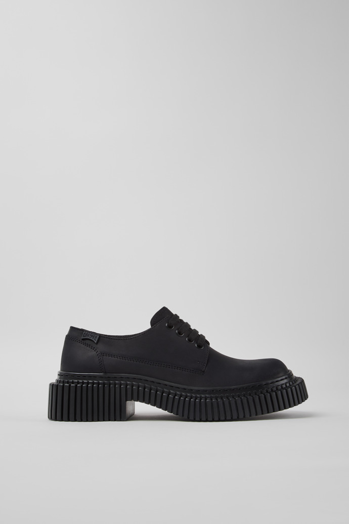 Pix Berlin Schwarze Nubukleder-Schuhe für Damen.