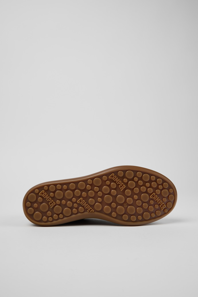 Pelotas Soller Sneaker de piel burdeos y PET reciclado para mujer