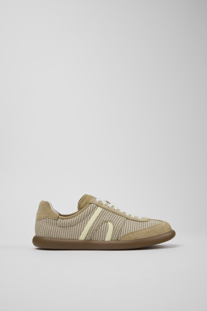 Side view of Pelotas Soller Brown Tencel Lyocell and Recycled Textile Sneakers for Women.