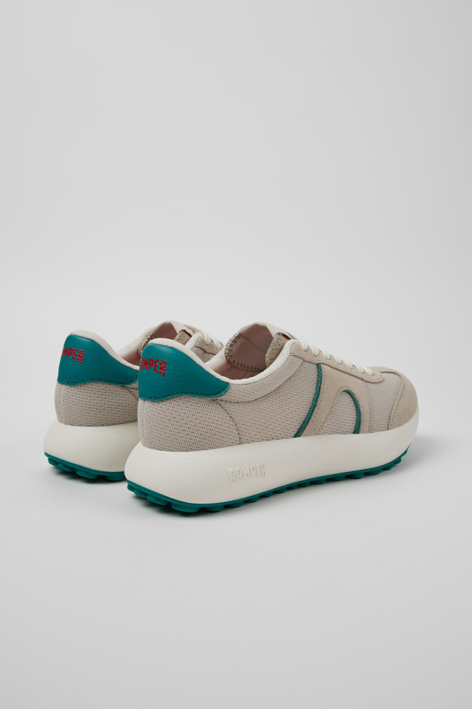 Back view of Pelotas Athens Multicolor Recycled PET and Nubuck Sneakers for Women.