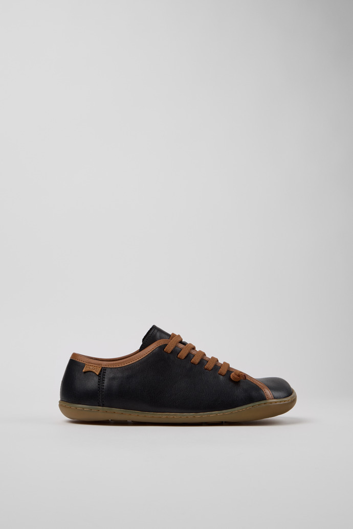 Side view of Twins Multicolor Leather Shoes for Women.