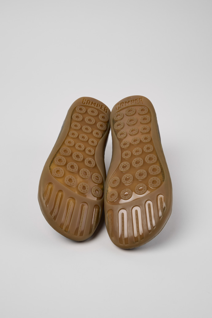 The soles of Twins Multicolor Leather Shoes for Women.