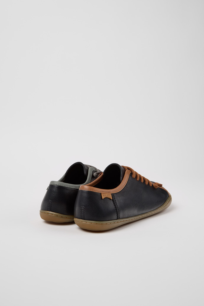 Back view of Twins Multicolor Leather Shoes for Women.