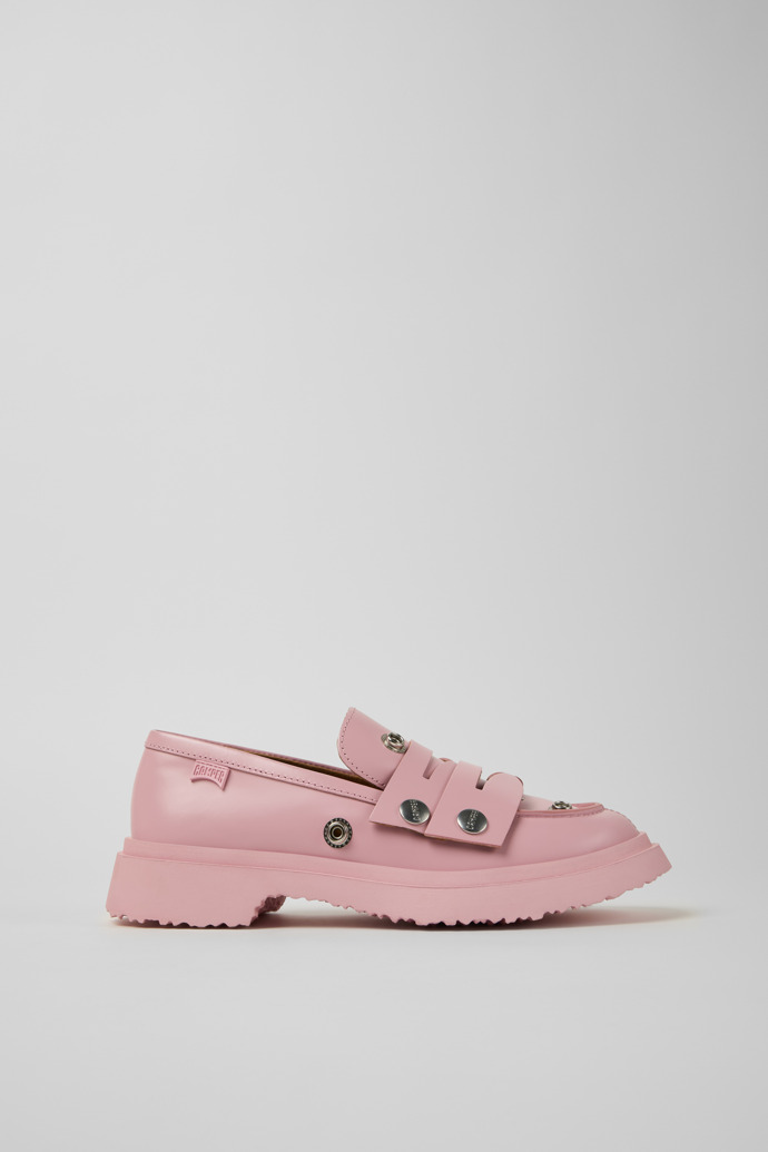 Twins Mocasines rosas de piel para mujer.