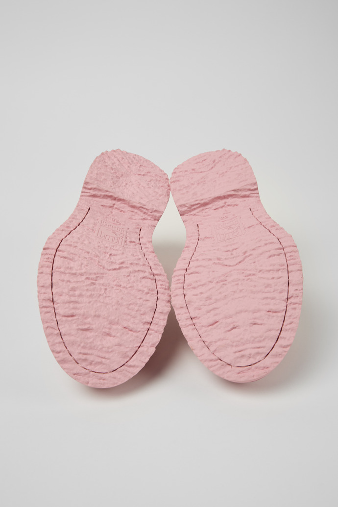 Twins Mocasines rosas de piel para mujer.