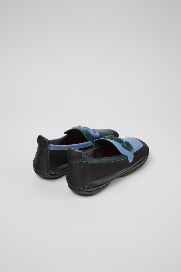 Back view of Twins Multicolor Leather Ballerinas for Women.