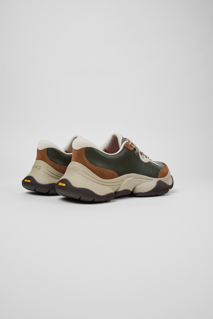 Back view of Karst 2 Multicolor Leather and Nubuck Sneakers for Women.