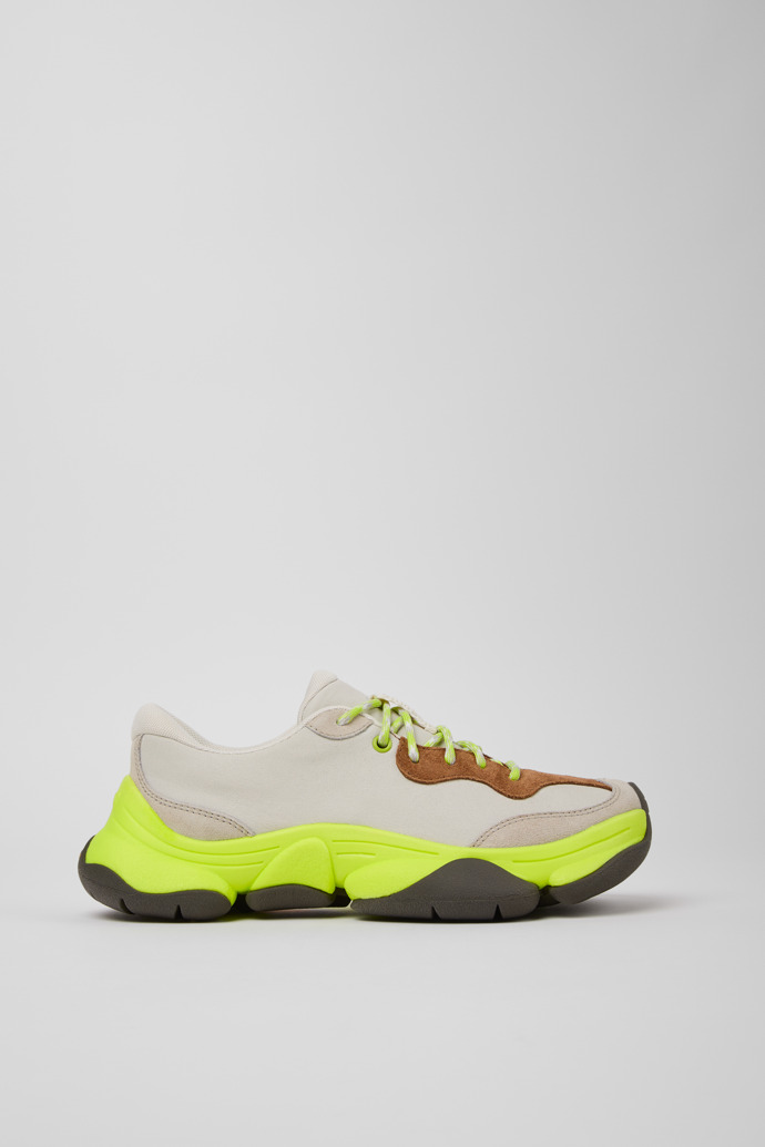 Side view of Twins Multicolor Leather Sneakers for Women.