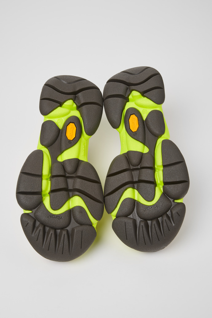 The soles of Twins Multicolor Leather Sneakers for Women.