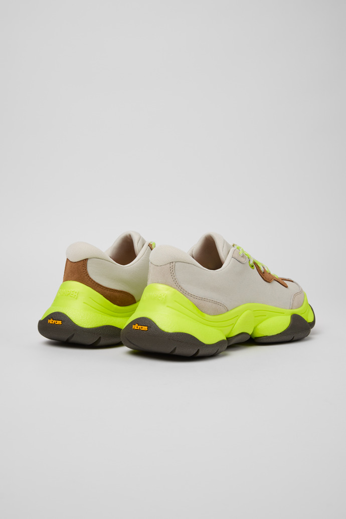 Back view of Twins Multicolor Leather Sneakers for Women.