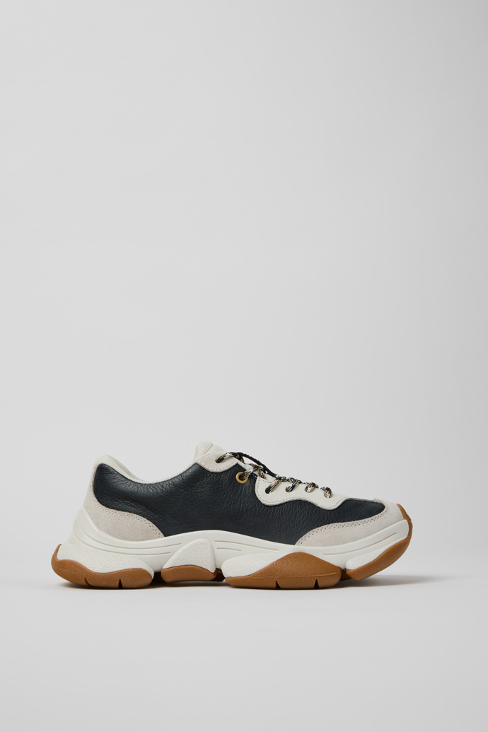 Twins Witte leren damessneaker.