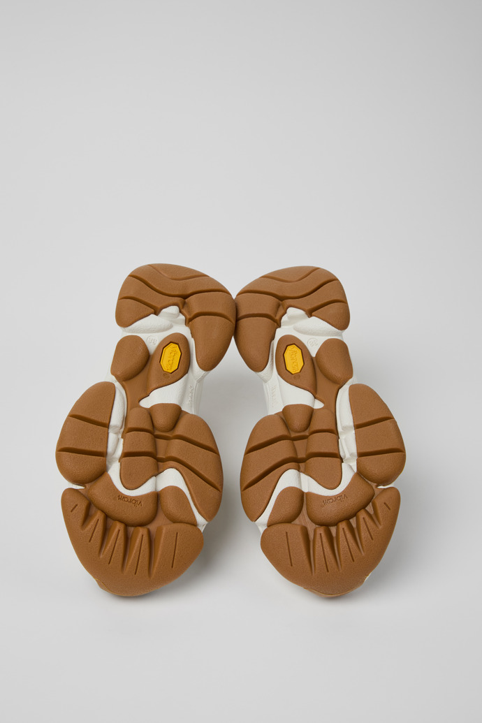 Twins Witte leren damessneaker.