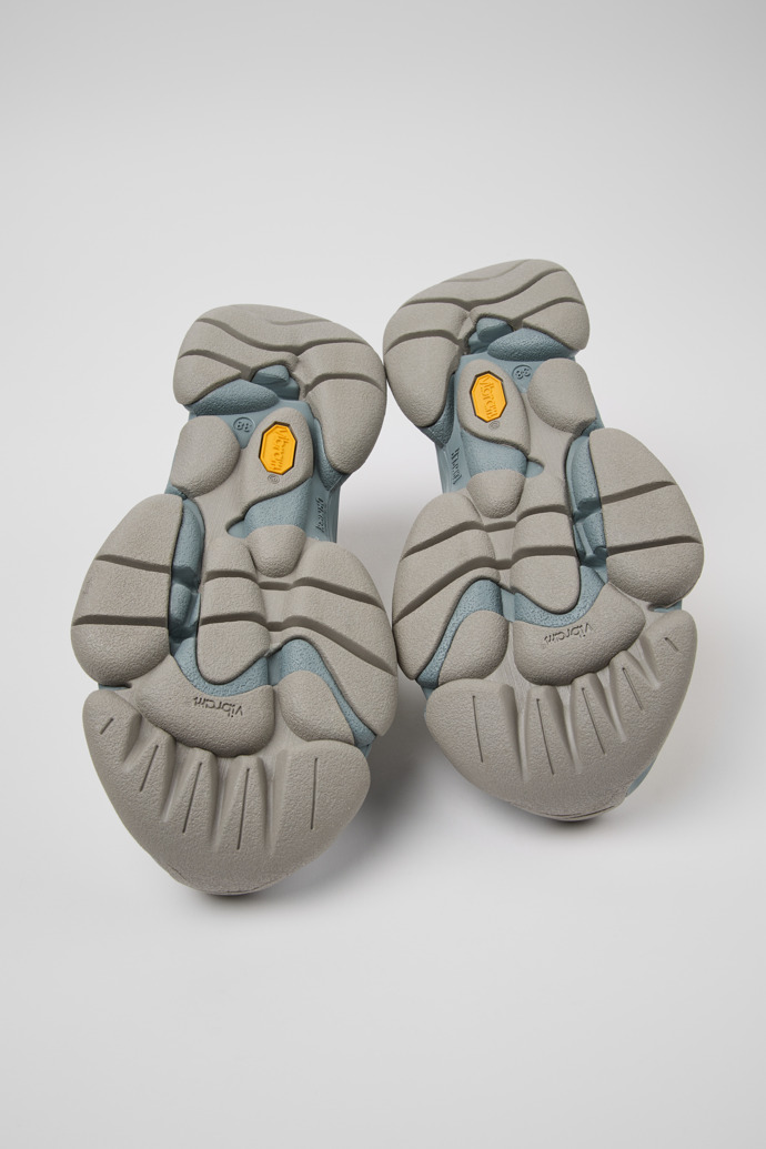 The soles of Twins Multicolor Leather Sneakers for Women.