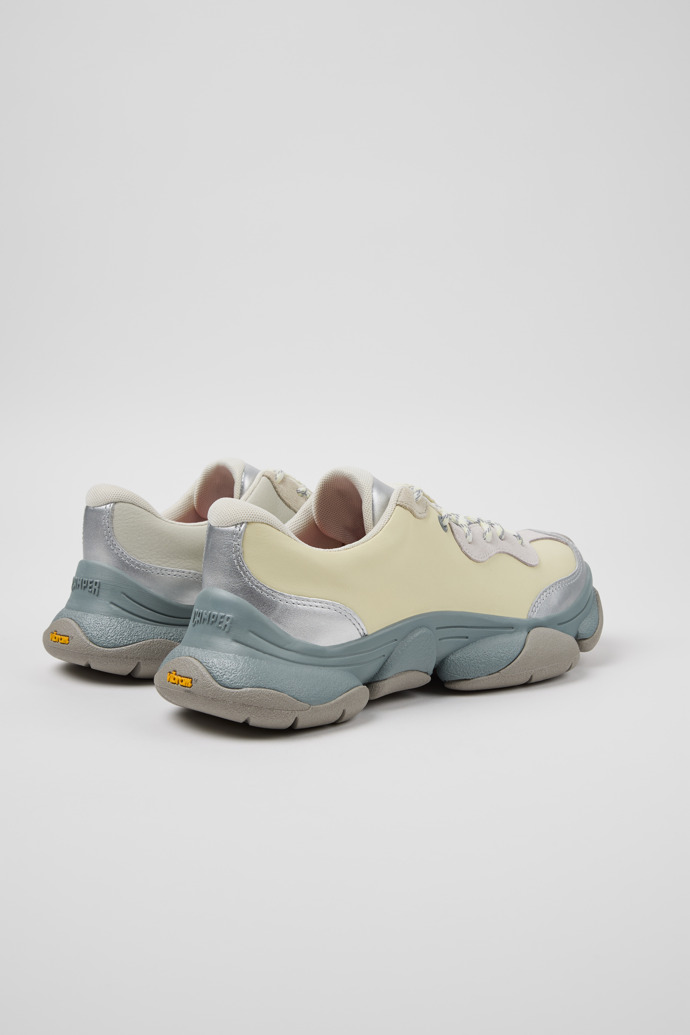Back view of Twins Multicolor Leather Sneakers for Women.
