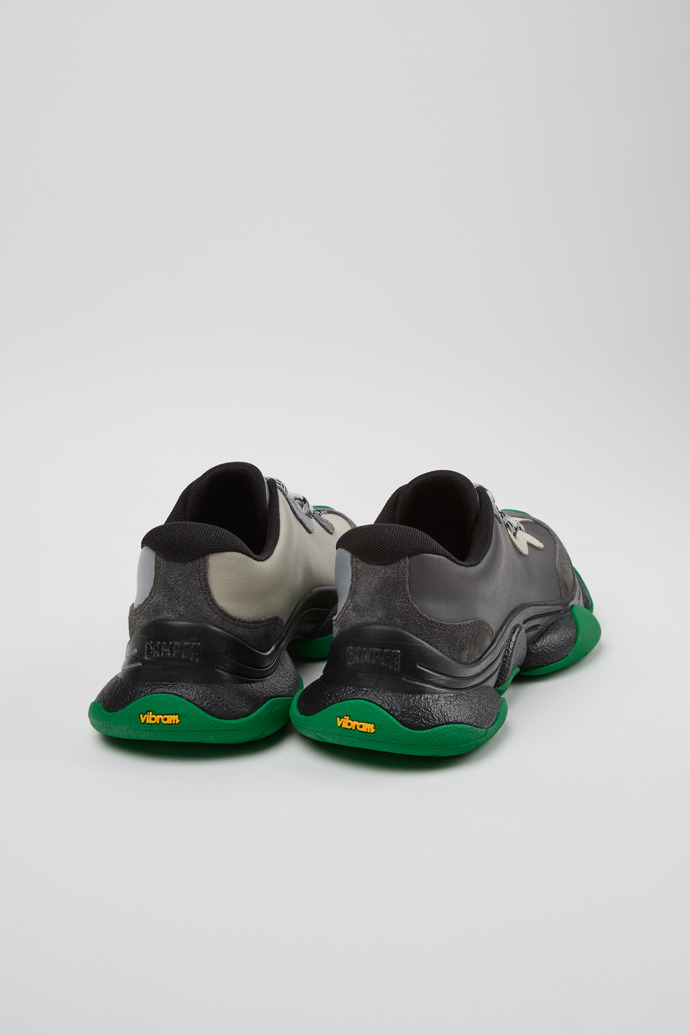 Back view of Twins Multicolor Leather and Nubuck Sneakers for Women.