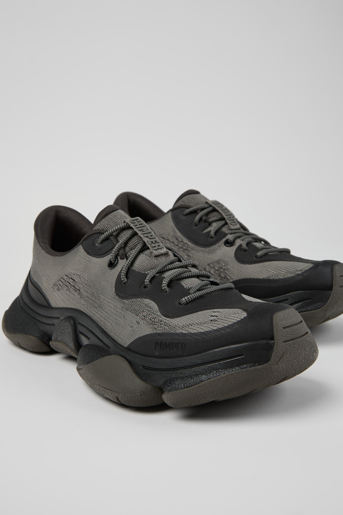 Close-up view of Karst 2 Gray Engineered Sneakers for Women.