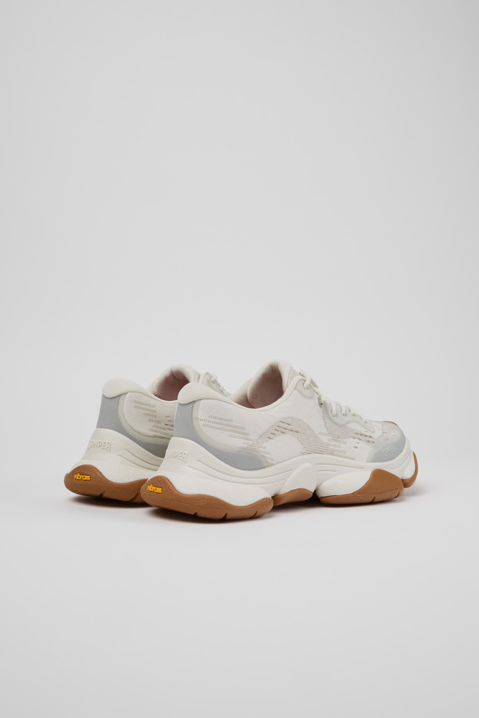 Karst 2 Baskets blanches et beiges sans coutures en matériaux techniques recyclés Pour femme.