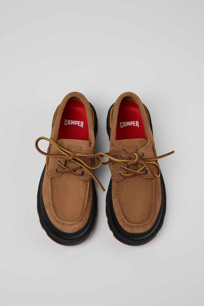 Brutus+ Chaussures en nubuck marron pour femme.
