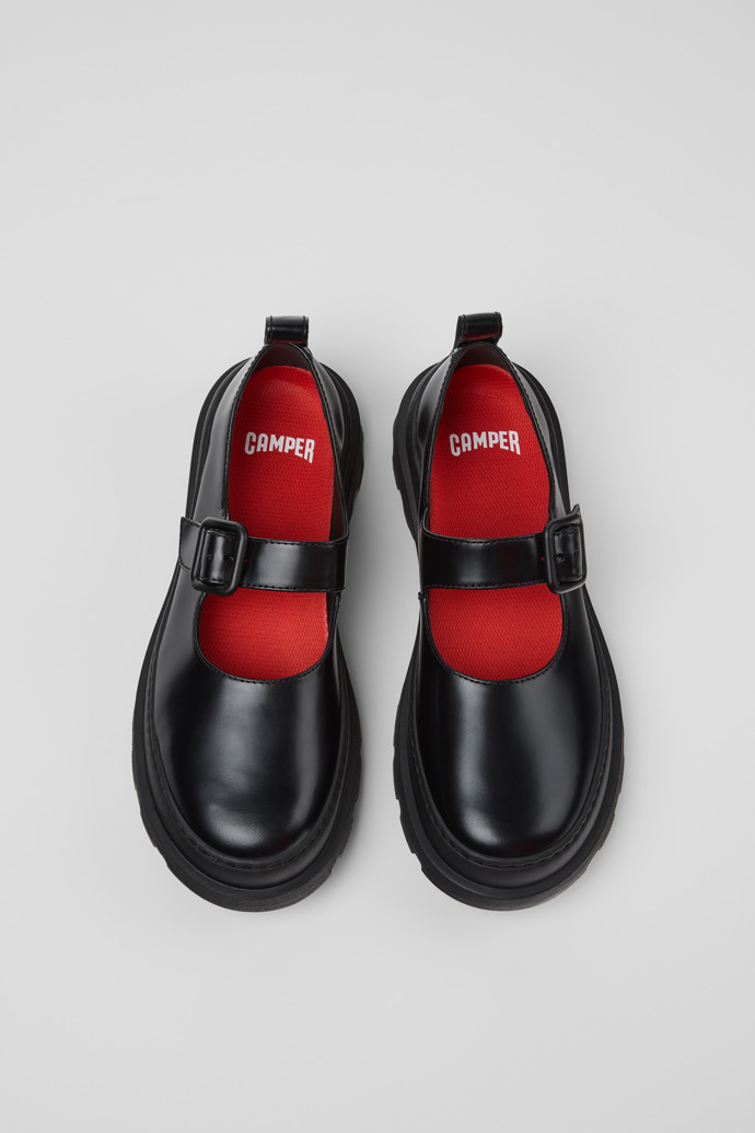 Brutus+ Mocassins en cuir noir pour femme.