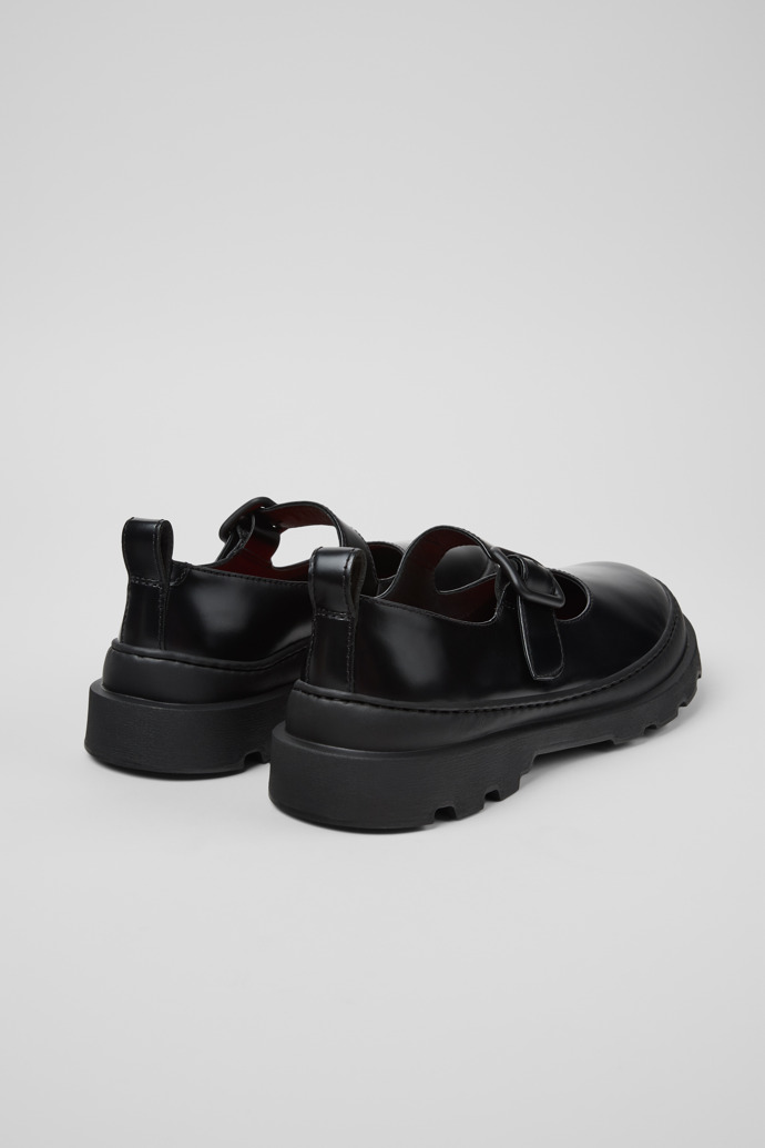Brutus+ Mocassins en cuir noir pour femme.