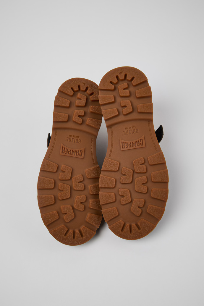 The soles of Brutus+ Beige Nubuck Ballerinas for Women.