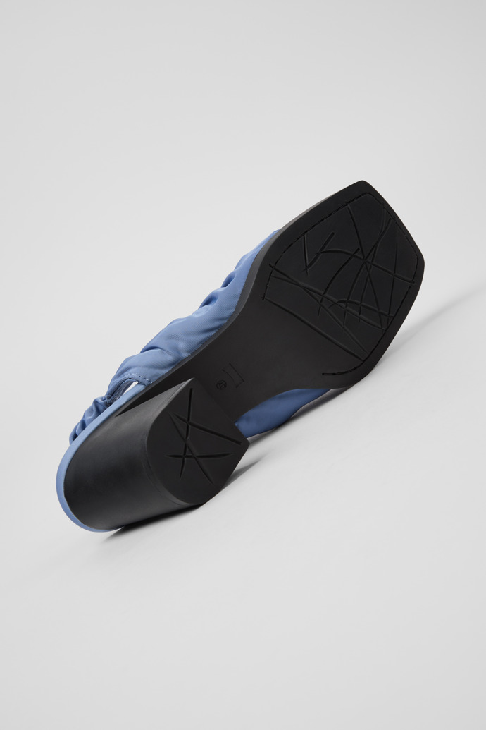Karole Zapatos semiabiertos de tejido azul para mujer.