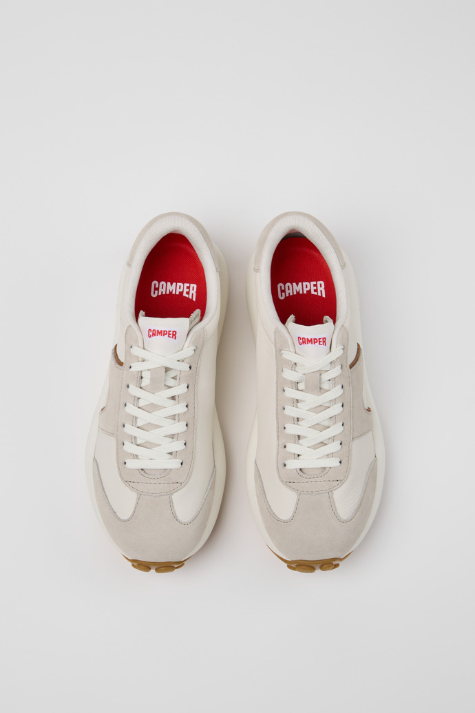 Overhead view of Pelotas Athens Multicolor Leather and Nubuck Sneakers for Women.