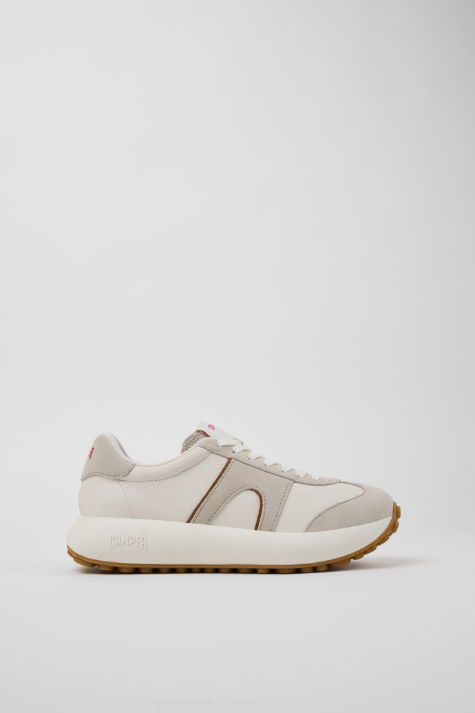 Side view of Pelotas Athens Multicolor Leather and Nubuck Sneakers for Women.