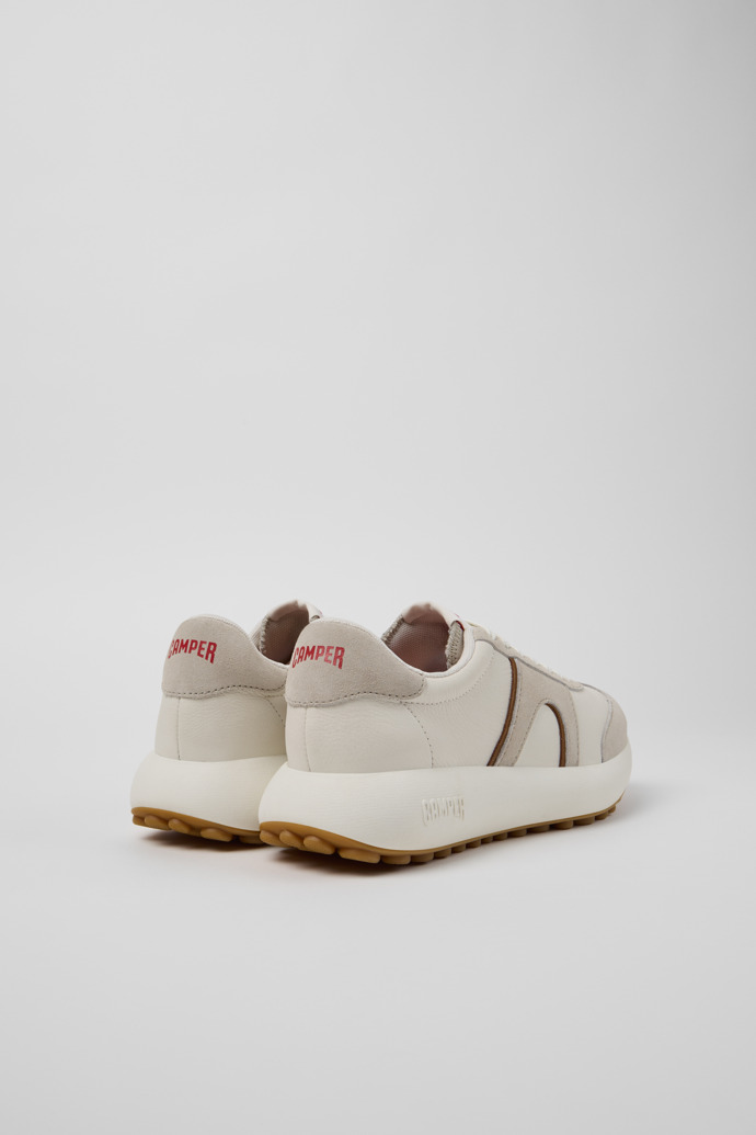 Back view of Pelotas Athens Multicolor Leather and Nubuck Sneakers for Women.