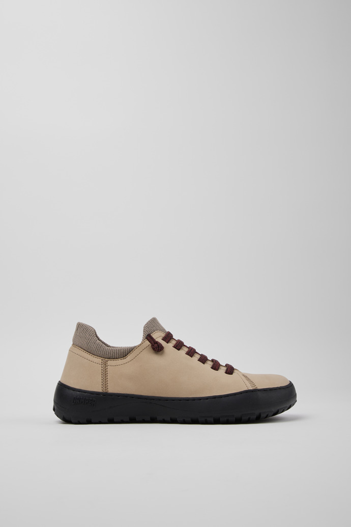 Peu Serra Beige Nubuk- und Textilschuhe für Damen.