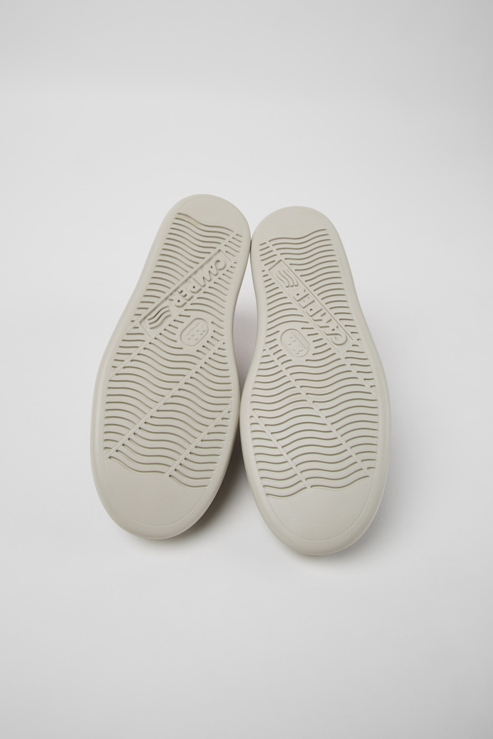 Runner Baskets vertes en cuir et nubuck pour femme.