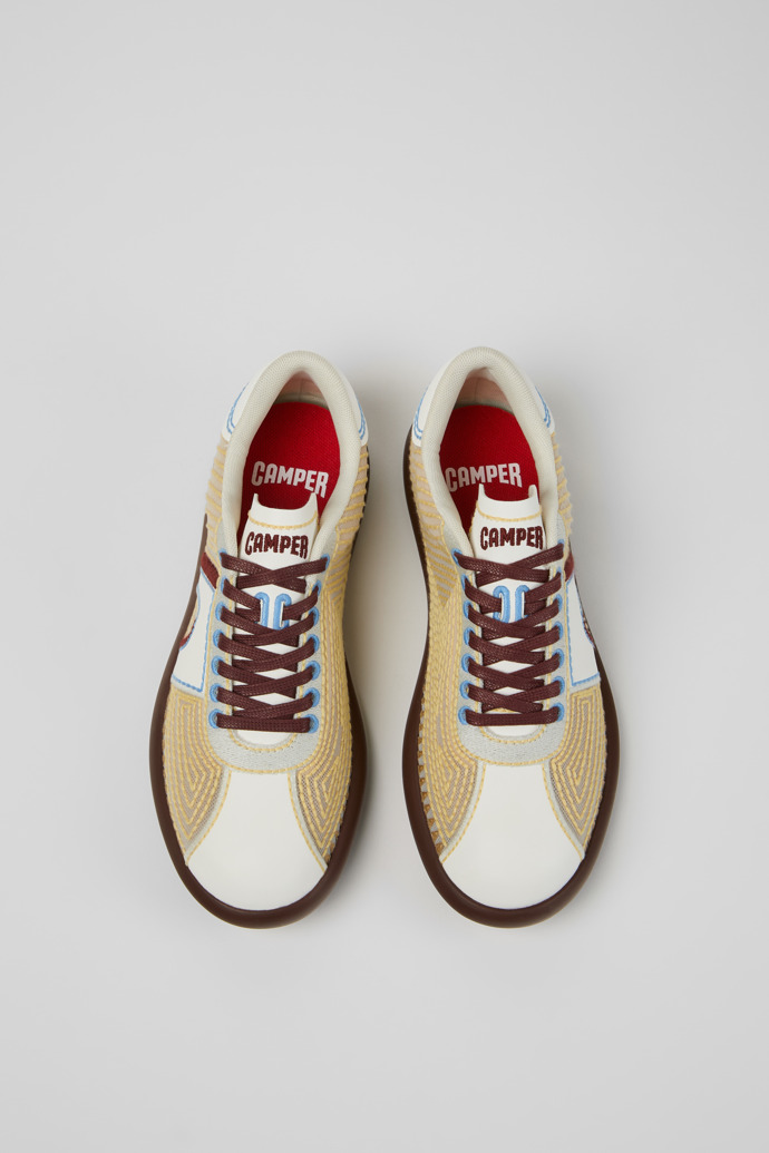 Overhead view of Pelotas Soller Multicolor Textile Sneakers for Women.