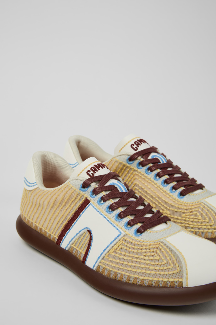 Close-up view of Pelotas Soller Multicolor Textile Sneakers for Women.