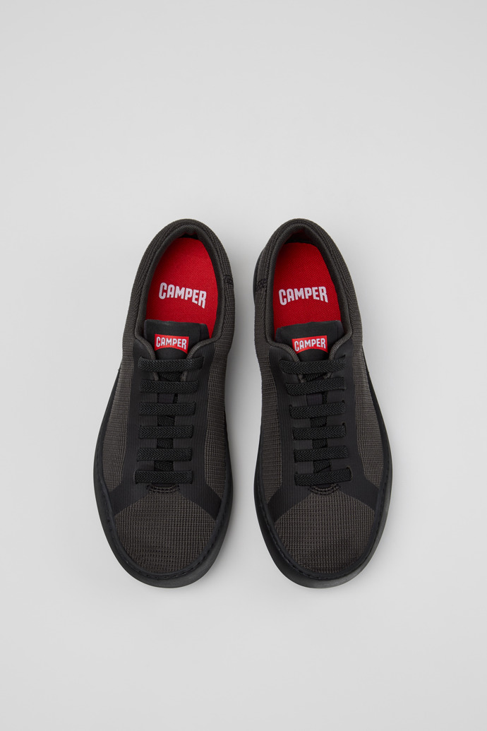 Overhead view of Peu Touring Gray Recycled Engineered Materials Sneakers for Women.