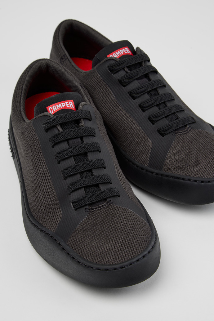 Close-up view of Peu Touring Gray Recycled Engineered Materials Sneakers for Women.