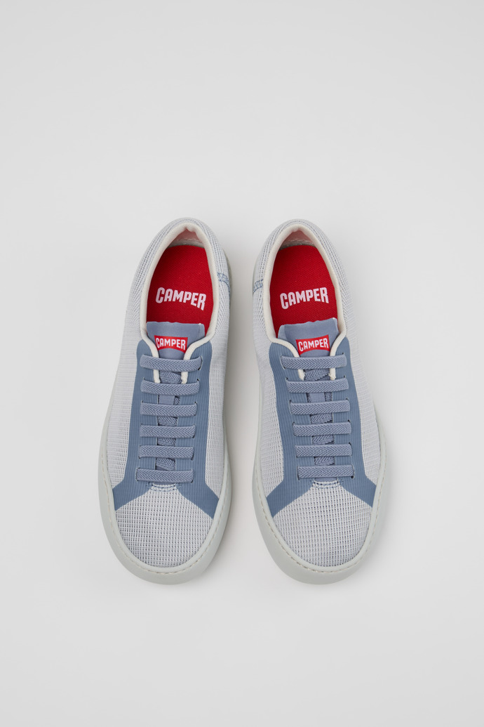 Overhead view of Peu Touring Blue Engineered Materials Sneakers for Women.